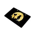 thumbnail image 2 of MKHERT Mermaid Silhouette with Full Moon Doormat Rug Home Decor Floor Mat Bath Mat 23.6x15.7 inch, 2 of 3