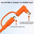 thumbnail image 6 of 12V/24V DC Power Extension Cable with Cigarette Lighter Plug 6FT – Heavy Duty 14AWG Cable with DC7909 Plug & DC8020 Adapter for Power Stations, Trucks, RVs, Fridges and More, 6 of 7