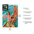 thumbnail image 2 of Libby’s Hawaii - Surf Riding Hawaiian Outrigger Canoe (Wa’a) - Vintage Canned Pineapple Juice Advertisement by Lafferty c.1957 - 8 x 12 inch Vintage Metal Tin Sign, 2 of 4