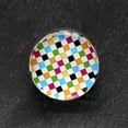 thumbnail image 2 of A Pair of Classic Checker Inlay Double Flared Ear Gauge Plug, 2 of 4