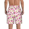 thumbnail image 3 of Naloa Strawberry And Cheery Men's Beach Shorts, Surfing shorts, Swim trunks, Quick Dry Swim Trunks for Surfing Beach Fun - Small, 3 of 9