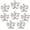 Silver, variant on 8 count Flower Hair Clips for Women - Claw Clips Ideal for Thick Hair, 3.15" as Hawaiian - Style Summer Beach Hair Accessories ()