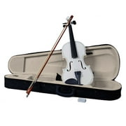 EASTIN New 4/4 Acoustic Violin Case Bow Rosin White