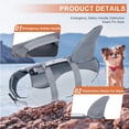 thumbnail image 4 of Dog Life Jacket Mermaid, Ripstop Dog Life Vests with Rescue Handle, Pet Safety Swimsuit Preserver, 4 of 5