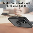 thumbnail image 7 of Compatible with Samsung S24 Ultra Case Ring Holder Magnet Blue, Samsung Galaxy S24 Ultra Phone Case Soft TPU and Hard PC Silicone Shockproof Protective Luxury Slim Cover (Black), 7 of 7