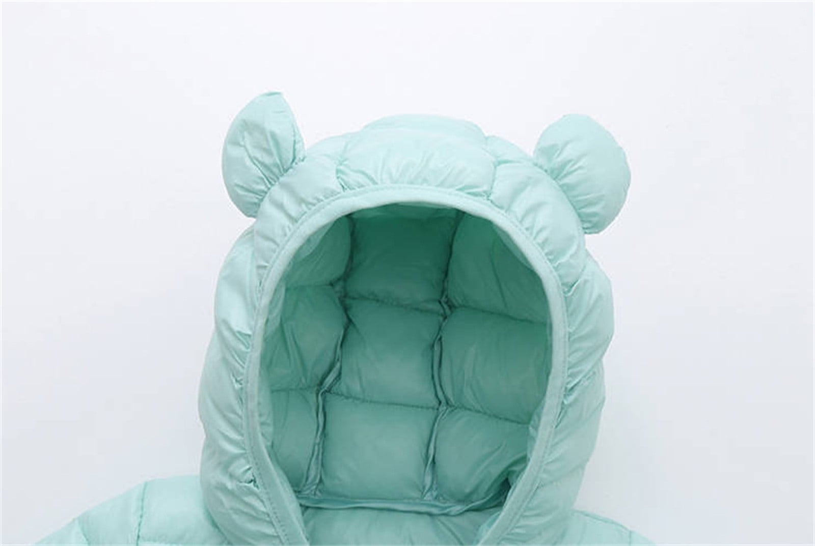 RMGVDSD Baby Boys Girls Two Piece Snowsuit Toddler Winter Coats And Matching Pants Suit Lightweight Hooded Puffer Jacket Clothing Set Outerwear Light Green 12-18 Months