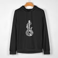 thumbnail image 2 of JEUXUS Rock On Guitar Neck - Rock &amp; Roll Halloween Skeleton Hand T-Shirt Long-sleeved Hoodie, 2 of 4