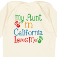 thumbnail image 4 of Inktastic My Aunt in California Loves Me Boys or Girls Long Sleeve Baby Bodysuit, 4 of 5