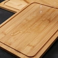 thumbnail image 2 of Plato de madera sólida para el hogar, plato para cocina occidental, bandeja de madera para steak, 2 of 10