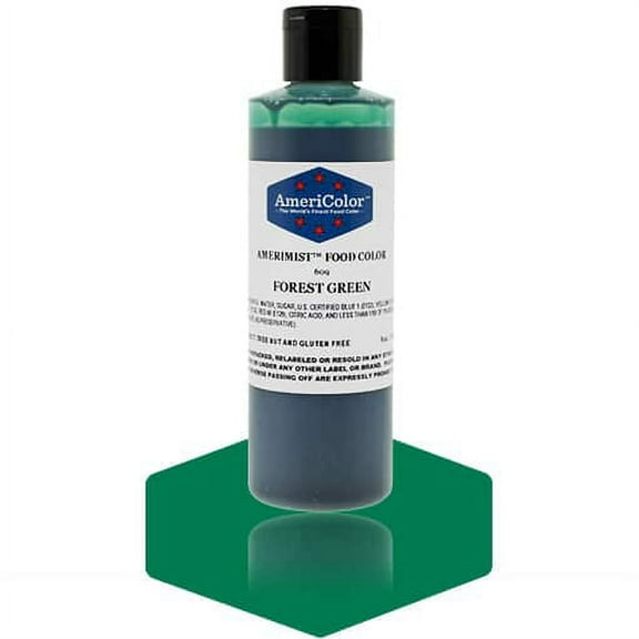 AmeriColor AmeriMist Forest Green, 9 Ounce, Airbrush Food Color
