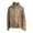 Brown, variant on Women's Fall Winter Plaid Wool Blend Bomber Jacket Coat Stand Collar Cropped Outerwear Vintage Button Down Barn Jackets (Brown XS)