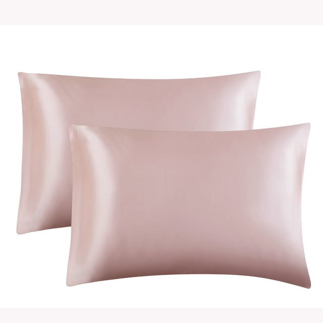 Silk Pillowcase for Hair and Skin Simulated Silk Pillowcase for Hair and Skin - Simulated Silk Pillowcase 2 Sets 20X26 Inches with Envelope Closure, Gift for Women Men