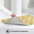 thumbnail image 4 of Delicious Cheese Front Door Mat, Indoor Mats for Bedroom Bathroom Kitchen, Floor Mat Non-Slip, Soft Carpet Floor Cover Machine Washable Entryway Mat - 20x31.5in, 4 of 5