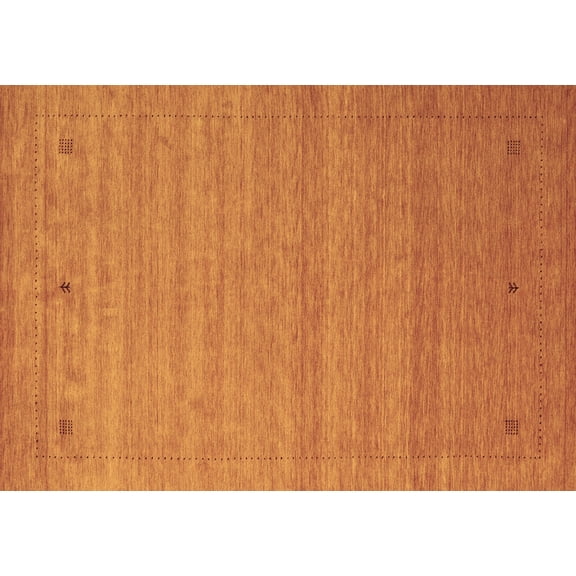 Ahgly Company Indoor Rectangle Abstract Brown Contemporary Area Rugs, 5' x 7'