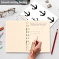 thumbnail image 4 of FORMRS 1-Subject Spiral Notebook 8" x 5" College Ruled 60 Refillable Sheet A5 Hard Cover, 2 Pack, Anchor Pattern, 4 of 7