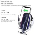 thumbnail image 4 of Cargador de coche inalámbrico, cargador de coche inalámbrico para teléfonos habilitados para iPhone 12/13/11/X/8 Qi, soporte de sujeción automática con función de carga, compatible con todos los, 4 of 6