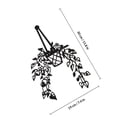 thumbnail image 2 of Milisten De Pared En Metal Negro Con Floral Moderno Para De Hogar, 2 of 7