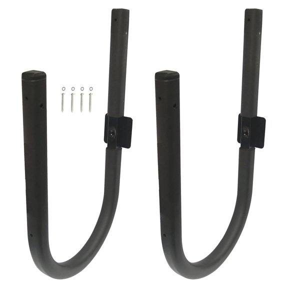 3005.3477 /Surfboard Wall Cradle Set - High-Strength One-Piece Design - 200 lb. Capacity Black Color