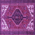 thumbnail image 1 of Ahgly Company Indoor Square Persian Purple Traditional Area Rugs, 5' Square, 1 of 4