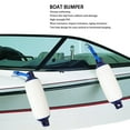 thumbnail image 3 of Boat Shield Bumpe, 8.5 X 27in Bumper Dock Shield Ribbed Twin Eyes 4Pcs with 2m Black Rope for Marine, 3 of 7