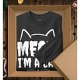 thumbnail image 3 of S4E Men's Meow I'm A Cat Long Sleeve ShirtSmall Black, 3 of 4