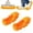 Orange, variant on Mop Slippers Shoes 1 Pairs (2 Pieces) Microfiber Cleaning House Mop Slippers Floor Cleaning Tools Shoe Cover Soft Washable Reusable Microfiber Foot Socks Floor Cleaning Tools(Hot Pink)