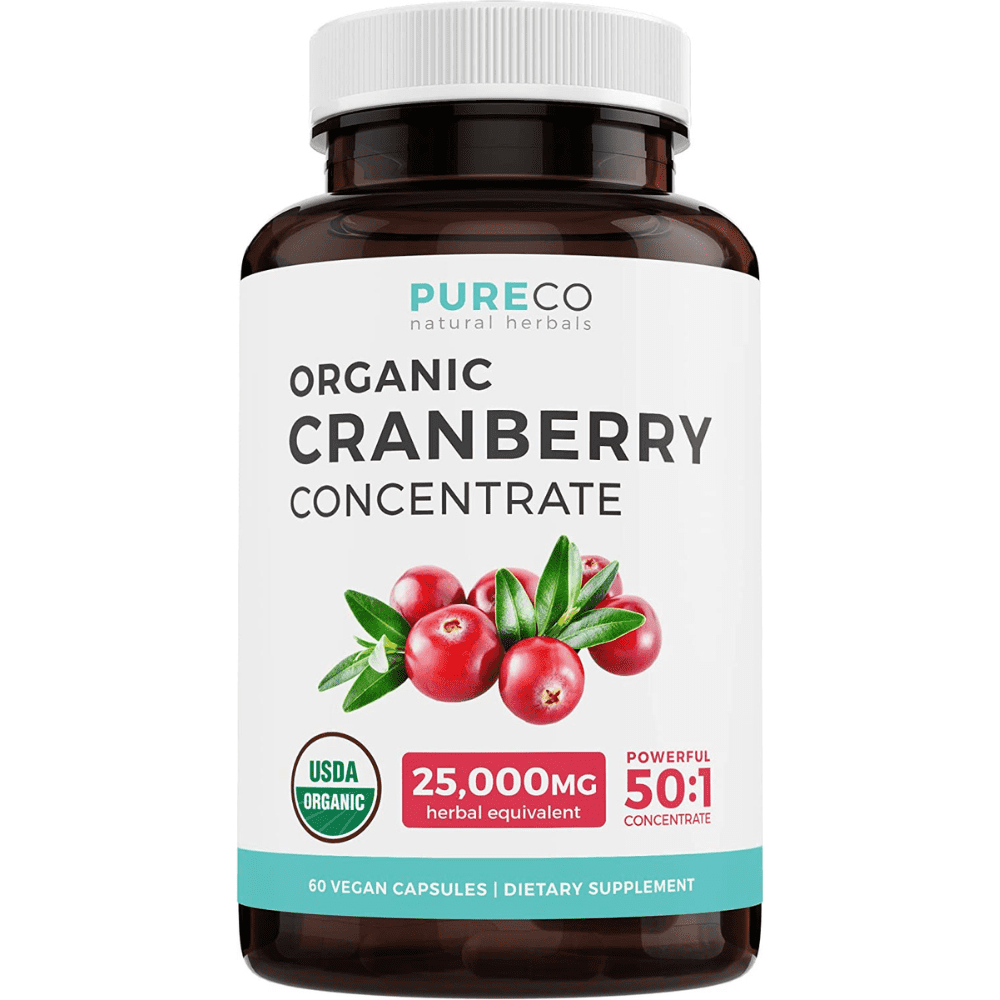 Pure Co Organic Cranberry Pills (501 Concentrate) 500mg is