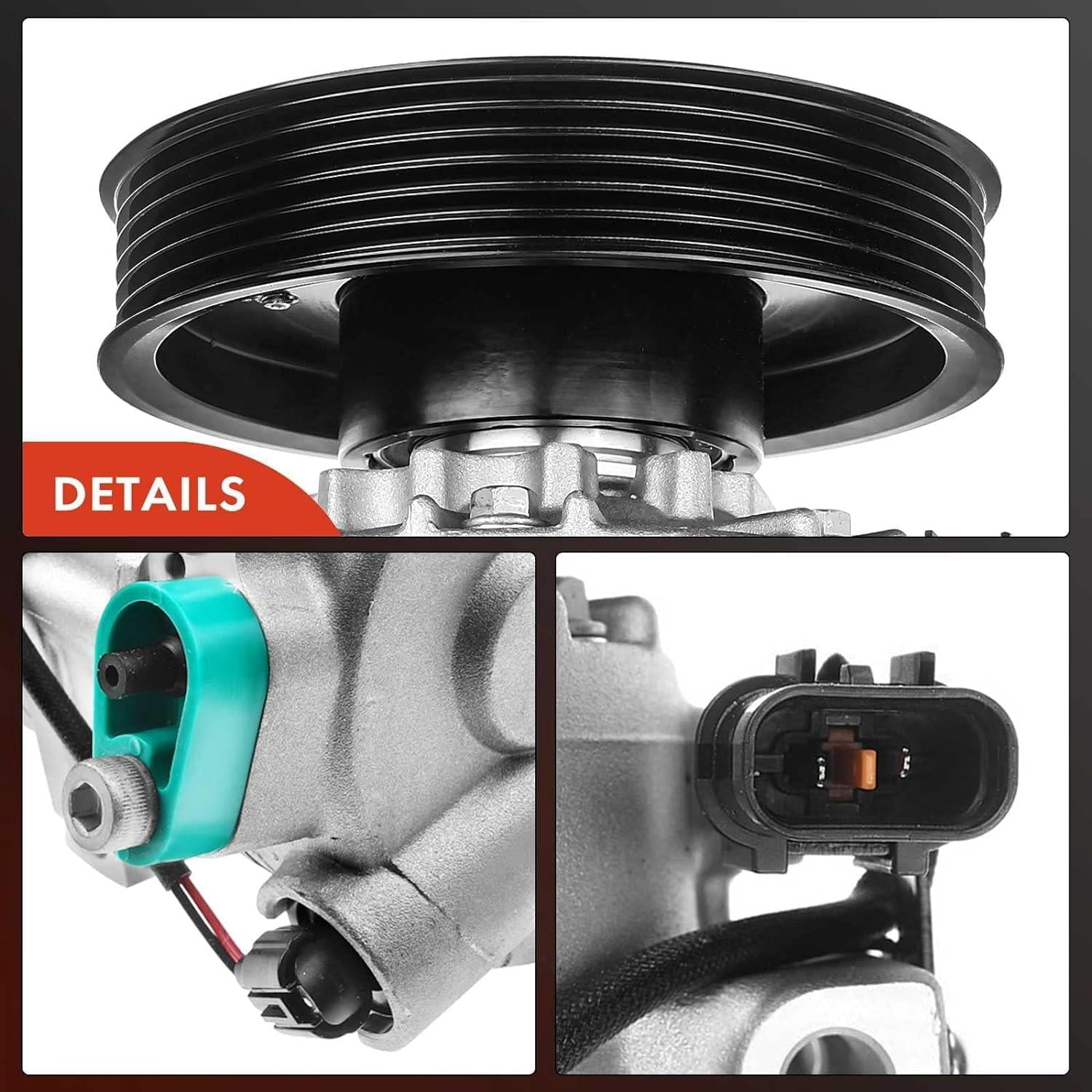 A-Premium AC Compressor with Clutch Compatible with Hyundai Accent Kia Rio 2012-2017 L4 1.6L