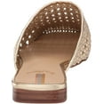 thumbnail image 3 of Sam Edelman Leona Gold Slip On Squared Toe Ornate Woven Detailed Flat Mules (Gold, 8.5), 3 of 6