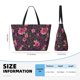 thumbnail image 4 of Fotbe Rose Mix Leopard 2 Bolsa de Viaje para Playa - Resistente al Agua, Bolsa Tote de Gran Capacidad y Ligera con 7 Bolsillos para Mujeres y Hombres, 4 of 7
