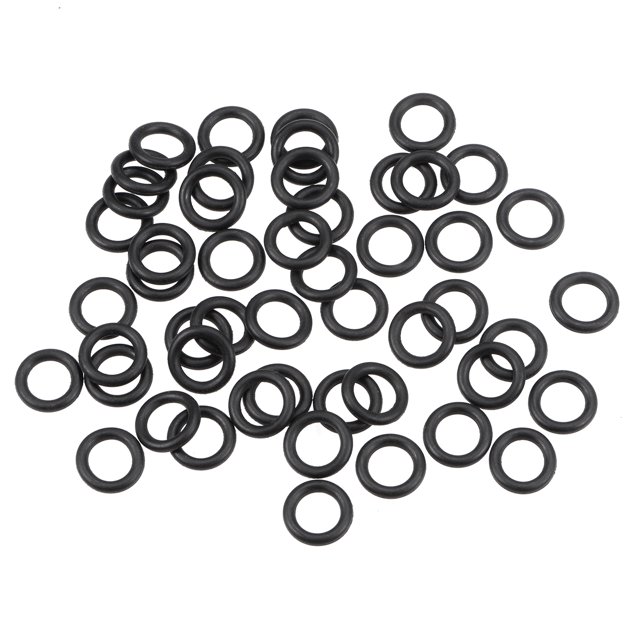 Unique Bargains O-Rings Nitrile Rubber 7.6mm Inner Diameter 12mm OD 2.2mm Width Round Seal Gasket 50Pcs