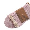 thumbnail image 1 of VONKY 5 pairs/Set Women Lace Edge Ruffle Frilly Socks Ankle Knit Cotton Double Needle Solid Color Autumn Winter, 1 of 9