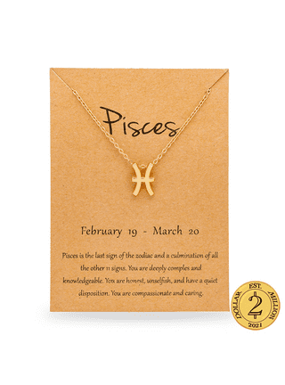 Pisces Gold Necklace