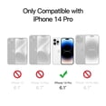 thumbnail image 2 of JETech Matte Case for iPhone 14 Pro 6.1-Inch, Shockproof Military Grade Drop Protection, Frosted Translucent Back Phone Cover, Anti-Fingerprint (Gray), 2 of 6