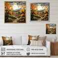 thumbnail image 4 of Designart "Orchards Painted Countryside Autumn wall art I" Landscapes Floater Framed Canvas Print, 4 of 7