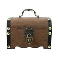 Phlegsive Wooden Treasure Storage Bank Box Trunk with Lock