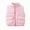 A Pink, variant on DJDLJWCJ Puffer Vest Girls Lightweight Cotton Warm Winter Jacket Full Zipper Sleeveless Jacket Navy Size 7