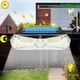 thumbnail image 3 of Injueey Lámpara de pared con energía solar 5V 3 modos Ajustable Jardín Césped Escaleras Patio Porche Entrada Camino Paisaje Luz Iluminación y accesorios 126 cuentas, 3 of 6