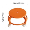 thumbnail image 3 of YYV Tabouret Bas à Roues Pivotantes avec Roulettes Banc à Chaussures Mobile en Plastique Tabouret Roulant pour Maison Salon Entrée Garage Siège à Rotation Fluide Design Pratique Compact, 3 of 6