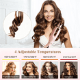 thumbnail image 5 of Automatic Curling Iron, 1.1″ Barrel Rotating Wand with 4 Temp, Ceramic Anti-Scald, Anti-Tangle Hair Curler Irons, for Beach Waves Hair Styling, Pink, 5 of 9