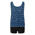 thumbnail image 3 of NIEWTR Two Piece Bathing Suits for Women Blouson Tankini Tops with Boyshorts Swimwear(Sky Blue,3XL), 3 of 5