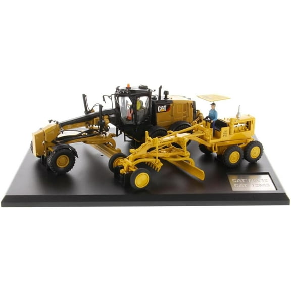 Diecast Masters 1:50 Caterpillar Diesel No. 12 and 12M3 Motor Grader, Evolution Series Cat Truck | Scale Model Diecast Collectible Construction Trucks | Caterpillar Truck, Diecast Masters Model 85560