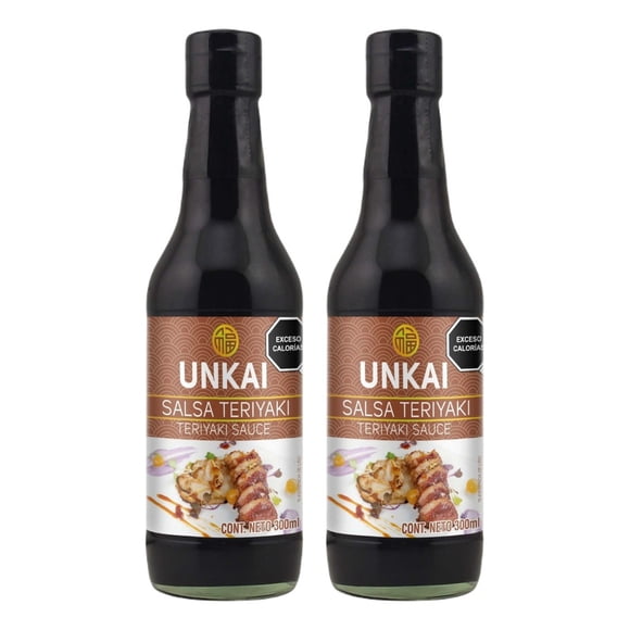 Unkai Salsa Teriyaki 300 Ml 2 Piezas