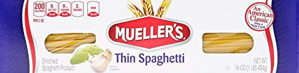 (2 pack) Mueller's 16 oz Thin Spaghetti
