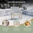 thumbnail image 3 of WestinTrends Malibu Outdoor Patio HDPE Adirondack Dining Arm Chair, Sand, 3 of 14