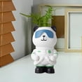 thumbnail image 3 of Figura de astronauta panda, escultura animal para decoración de sala de estar, figura decorativa Blanco, 3 of 7