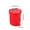 Red, variant on XMMSWDLA Mini Trash Can with Lid, Press-Type Plastic Small Garbage Can Little Tiny Waste Basket Compact Covered Closable Trash Bin, Desk Countertop Office Kids Oval Rectangle