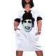 thumbnail image 2 of Vestido de noche holgado con bolsillos de The Adicts Punk Monke, ropa de mujer para mujer, vestidos de noche elegantes y chic para bodas., 2 of 7