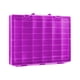 thumbnail image 1 of Caja de almacenamiento de juguetes, joyero, 48 rejillas con tapa, organizador de juguetes apilable, caja contenedor para juguetes de bloques de Púrpura, 1 of 9