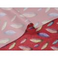 thumbnail image 5 of oneOone Velvet Red Fabric Feather Feather Sewing Material Print Fabric By The Yard 58 Inch Wide, 5 of 5